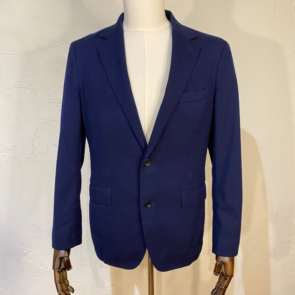 Bonobos Blazer Mens 38R Navy Unstructured Wool Italian Fabric Suit Jacket